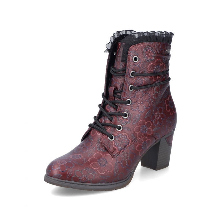Rieker 96030-35 bordo noi csizma